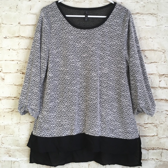 Massini Tops - Massini XL 3/4 Sleeve Blouse